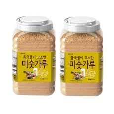 엄마사랑 통곡물이 고소한 미숫가루 2kg 국내산 선식 아침대용 식사대용, 2개