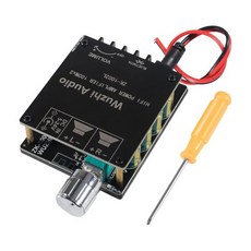 가정용 패시브 스피커용 100W x 2 5.0 스테레오 오디오 수신기 증폭기 보드 DC5-24V 2채널 미니 파워 디지털 모듈 앰프 ZK-1002L 블랙