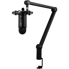 블루 마이크로폰 Logitech Yeticaster 프로페셔널 브로드캐스트 번들(예티 USB 마이크로폰 Radius III 쇼크마운트 컴퍼스 붐, 단일옵션