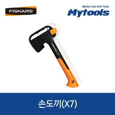 손도끼(X7)/피스카스/1015618/툴보이/캠핑용/아웃도어/벌목용/장작/휴대용/보관집포함