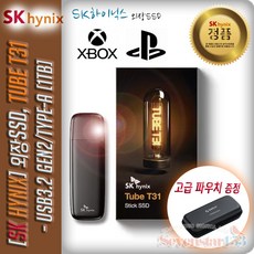 SK하이닉스 [SK하이닉스/정품] Tube T31 [USB3.2 Gen2/Type-A] [1TB] (AS 3년) ★고급 파우치 증정★ ~SS153