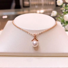 로이드 14K 18K 러블리 진주 포인트 펜던트 목걸이_강서NC점