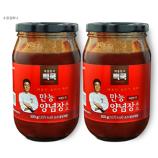 코스트코 백쿡 백종원 만능 양념장 500g 유리병 안심포장, 2개