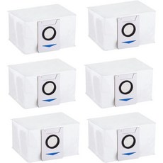 에코백스 디봇 X2 옴니 물걸레 로봇청소기 키임신 6팩 ECOVACS DEEBOT용 교체용 진공백 X1 터보플러스 교체부품, 6개