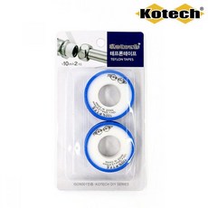 12mm 10M 욕조 배관 용품 테프론테이프 2개입 W-5709, 기본 7fa0