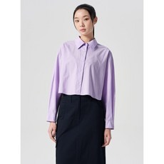 에잇세컨즈코튼 크롭 셔츠 라벤더 (324264LY5T) 437848