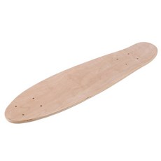 22 인치 빈 스케이트 보드 데크 자연 55.5X15cm 메이플 바나나 슬라이딩 크루징 스케이트 싱글 로커 보드 DIY 데크, 나무색