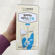 캔디사은품 + 상하목장 얼려먹는 아이스크림 밀크, 85ml, 6개