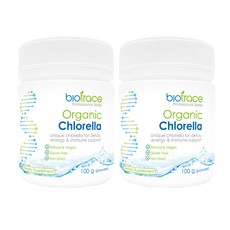 바이오트레이스 (BIOTRACE) 바이오트레이스오가닉 클로렐라 100g X 2개, 200g, 1세트