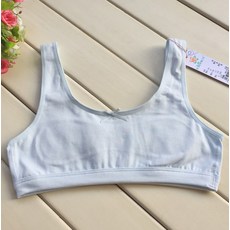 엘란핀 얇은 순면 코튼 내 이지 소녀 브래지어 학생 발육기 속옷 여성 큰 숏 813세