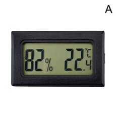 디지털 미니 온도 습도계 LCD 실내 온도 센서 편리한 습도 계량기 온도계 습도계 게이지, black, CN, 1개, 02 black