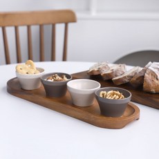 파인 소스볼 우드 트레이 포함 세트 5p 2color