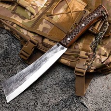  나무장작칼 정글 벌목도 캠핑 서바이벌 도끼 나이프, 그레이 60 이상 21.5cm, 1개 