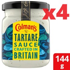Colman's Tartare Sauce 콜맨 타르타르 소스 144g 4팩, 4개
