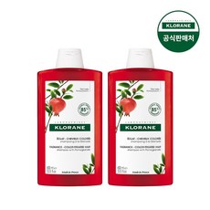 [클로란공식] 석류 컬러 프로텍션 샴푸 400ml 2개(염색유지 손상개선), 2개