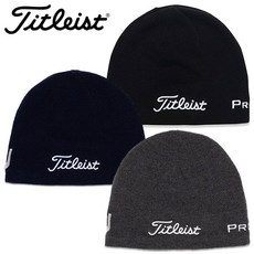 Titleist 타이틀리스트 메리노 울 비니 니트 골프모자 남성용, 남색, 1개