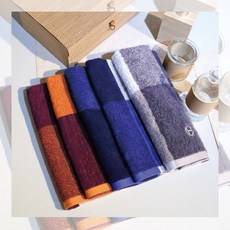 송월타올 40수코마사 250g 스퀘어 디자인 미니바스 5장세트(색상랜덤), 5개