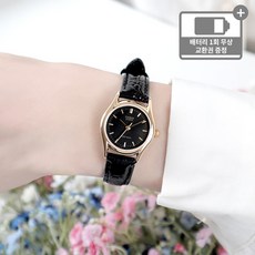  카시오 여성 아날로그 가죽 손목 시계  상품 이미지