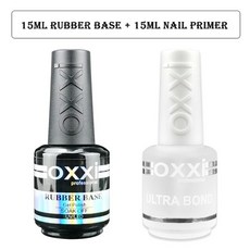 Oxxi- 네일 고무 베이스 코트 15ml 세미 퍼머넌트 UV 젤 바니시 프라이머 네일용 매트 탑코트 네일아트 젤락, 14 base and primer, 1개