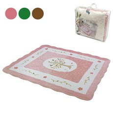  극세사 패치워크 카페트 200cm x 230cm 침대 패드 러그 카펫 침대 매트 깔개 거실 퀼트 퀼팅 