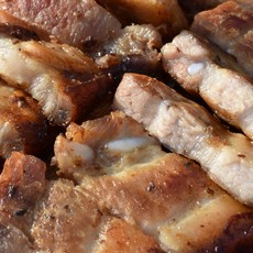 하영이네 초벌삼겹살 돼지 통삼겹구이 바베큐 원육760g 간편식품, 2팩, 225g