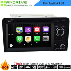 2 din 7 인치 자동차 dvd 플레이어 아우디 a3 s3 2003 2012 canbus 라디오 gps navi 블루투스 1080 p 탐색 fm, 1개
