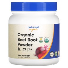 [정품보장]뉴트리코스트 오가닉 비트 루트 파우더 Nutricost 454G X 1병, 1개