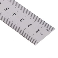 50cm 20'' 더블 사이드 스케일 스테인레스 스틸 직선 눈금자 측정 눈금자 도구, 보여진 바와 같이, 1개