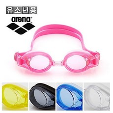 브랜드없음 아레나 쥬니어 AGW-380J 수경(AOAAG38) 물안경 수영안경 케이스 포함, 블랙