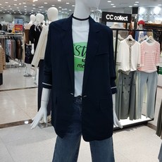 씨씨콜렉트 기본핏 싱글버튼재킷(C202MSF042/네이비)(3033246) 백화점