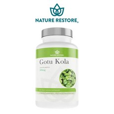 네이처리스토어 고투콜라 병풀 추출물 센텔라 아시아티카 Nature Restore Gotu Kola 비건 90캡슐, 1개 - 아시아티코사이드