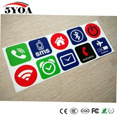 10 개/몫 nfc 태그 스티커 nfc213 1356mhz 라벨 rfid 태그 카드 접착 키 태그 llaveros llavero token patrol