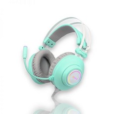 N[빠른배송] 앱코 N550 ENC 가상 7.1 RGB 진동 노이즈 캔슬링 마이크 3D 초경량 게이밍 헤드셋 민트 131121, 블랙