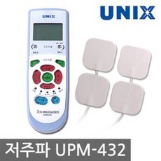 유닉스 가정용 저주파 자극기 근육통 강도조절 마사지UPM-432, 1개