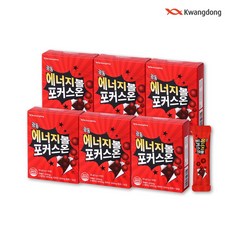 광동생활건강 에너지볼 포커스온 카페인 L테아닌 3g x 10포 6박스, 30g