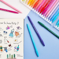 픽셀아트컬러링+모나미프러스펜48색세트