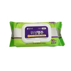 [맑은하루]위생행주 캡형90매, 1개