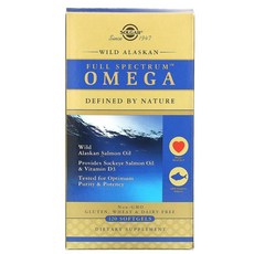 솔가 풀 스펙트럼 오메가 알래스카 자연산 연어오일 120소프트젤 Solgar Full Spectrum Omega Wild Alaskan Salmon Oil, 120개