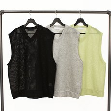 남자시스루니트조끼