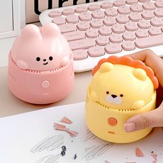 10000 뽀짝 애니멀 청소기 1개 랜덤 - 키보드 책상위 지우개가루 먼지잡는 미니 청소기