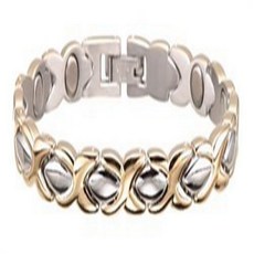 Sabona Lady Executive Dress Gold Duet Magnetic Bracelet - Small 사 보나 레이디 이그제큐티브 드레스 골드 듀엣 마그네틱 팔찌-소형, 1