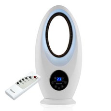 루베크4500 에어홀 날개없는 선풍기 리모컨 LED램프, 열심아빠 본상품선택