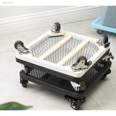JIBAIHUO이동식 대형 화분 받침대 바퀴달린 꽃 받침대 화분트레이, L