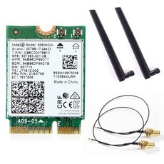MHF4 UF.L 안테나 Windows 10을 가진 인텔 9560 AC 9560NGW 1.73Gbps Wifi 802.11ac Bluetooth 5.0 무선 랜, 01 2pcs antenna cable