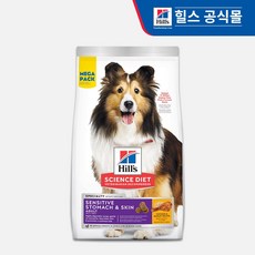 힐스사이언스다이어트 강아지 어덜트 기능성 사료, 피부/피모+장건강, 13.6kg, 1개