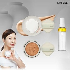 아트델리 세라믹 글로우 쿠션 본품1+리필1+세라믹 미스트1, 21호 보통피부용/21호, 1개