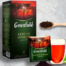 Черный чай Greenfield Kenyan Sunrise, 25 пакетиков по 2 г