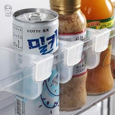 냉장고 정리홀더 음료 소스칸 칸막이 파티션 김용석생활연구소, 4개입 1+1