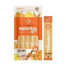 메타멍스 눈 건강 5P 강아지 전용 츄르, 16개, 75g, 닭고기+치즈+호박+당근 - 메타멍스