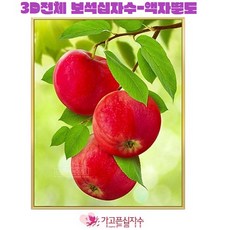 홍사과보석십자수